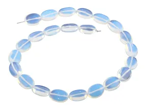 13x18MM Transparent Opalite Glass Puffy Oval Gemstone Beads