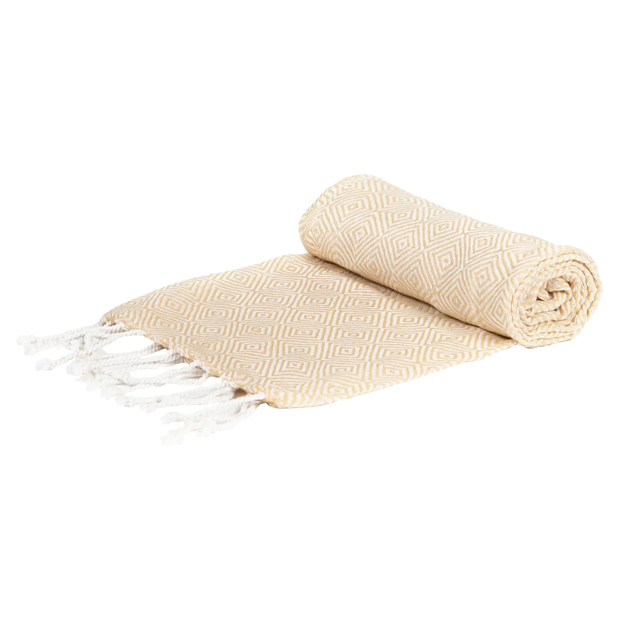 170cm x 90cm Turkish Cotton Diamond Bath Towel - By Nicola Spring