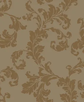 Acanthus Trail Gold Wallpaper from the Emporium Collection