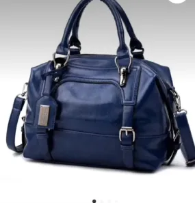 Accessories- Handbag Blue Premium Faux Leather