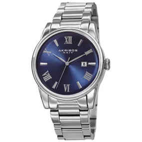 Akribos Xxiv Quartz Blue Dial Men's Watch AK1056SSBU