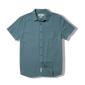 Bedford Textured Short Sleeve Shirt - Light Blue