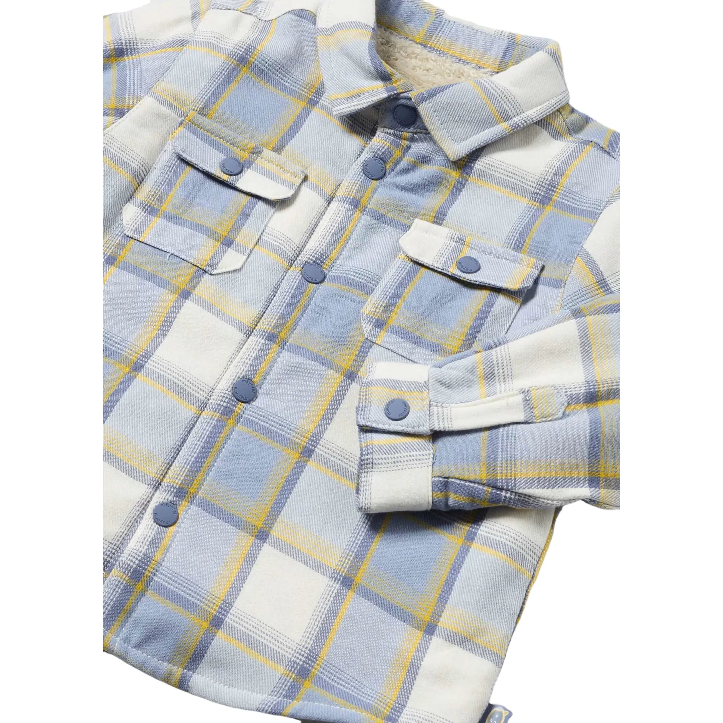 Blue Plaid Cotton Shirt