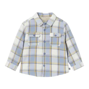 Blue Plaid Cotton Shirt