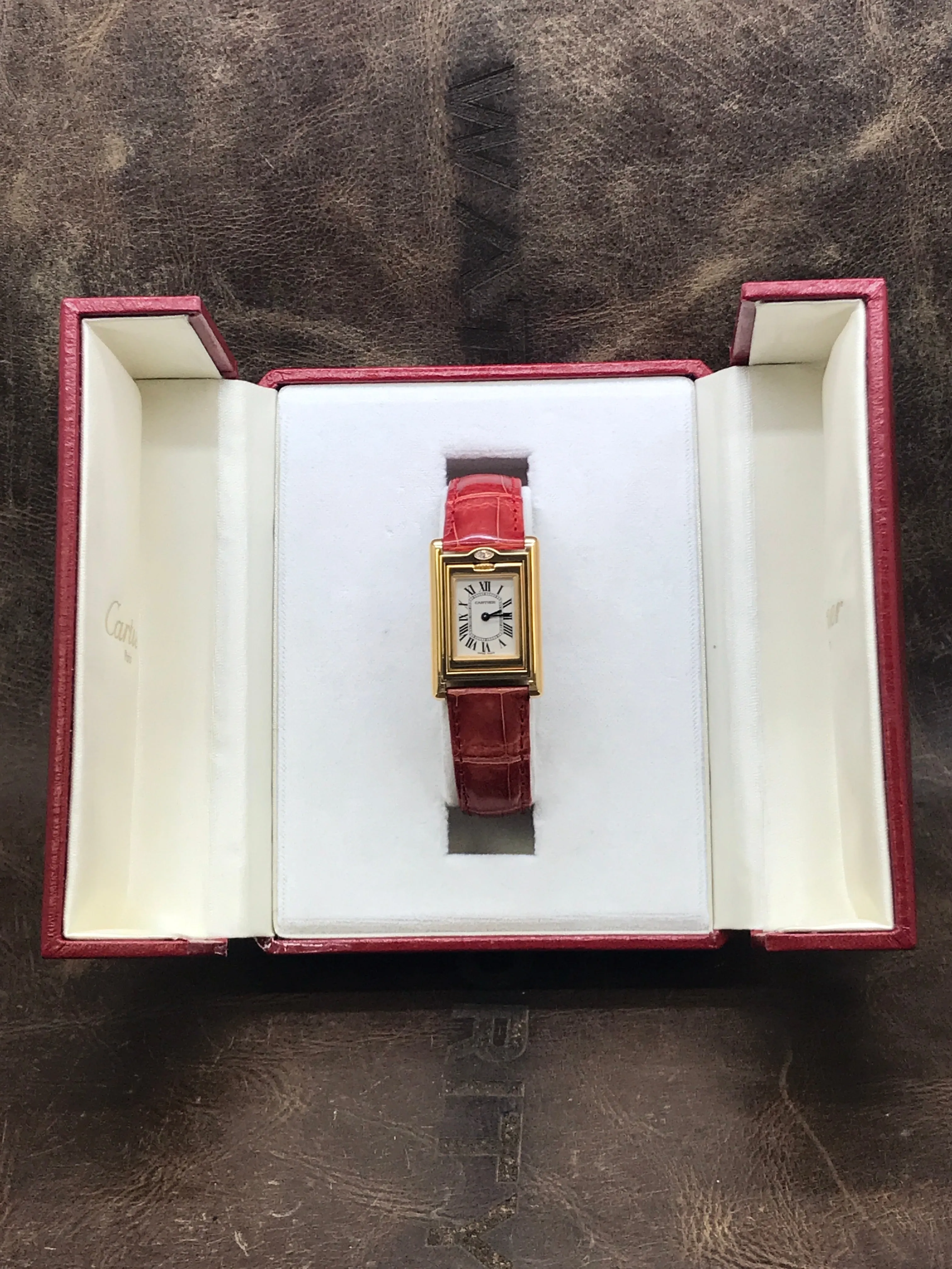 Cartier Basculante 2480 White Dial Quartz Women's Watch