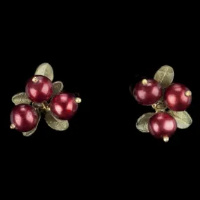 Cranberry Earrings - Clip