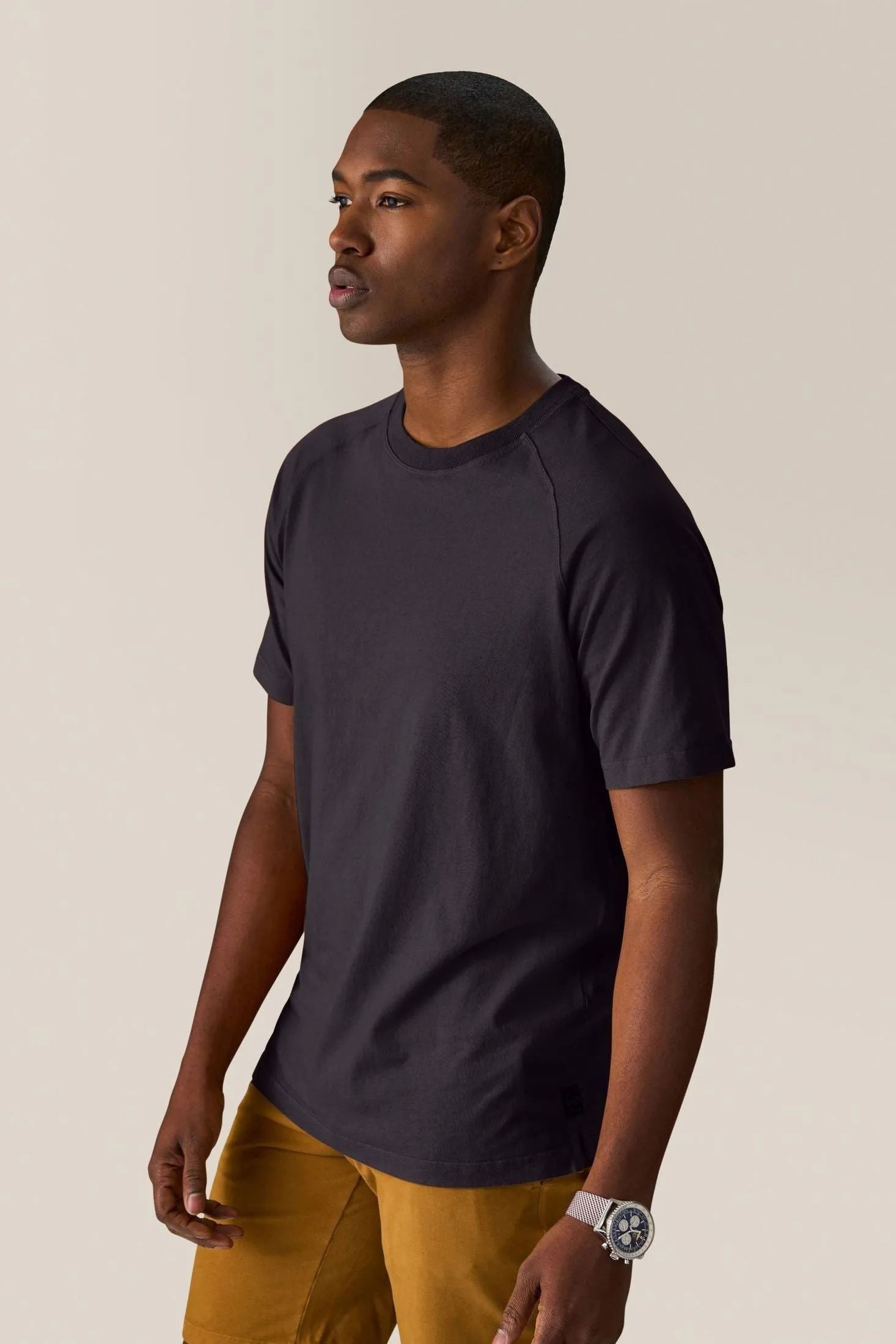 Crew Tee | Textured Cotton Jersey