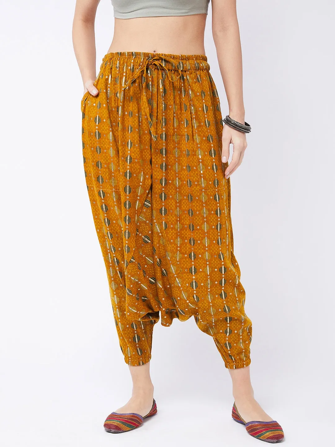 Dijon Yellow Harem Pant