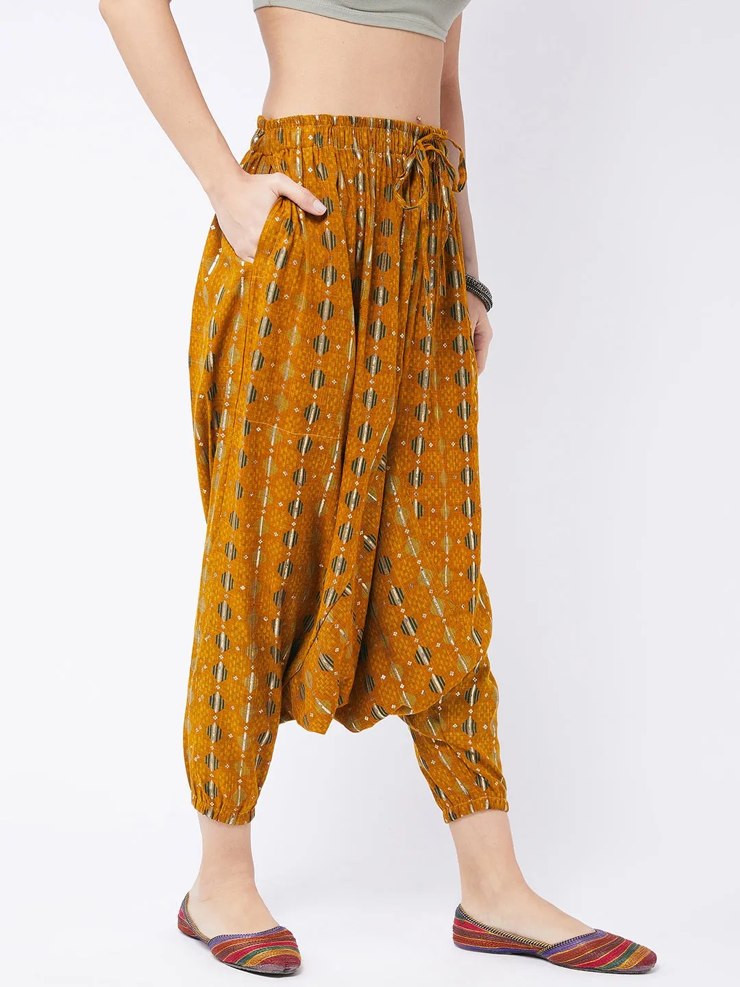 Dijon Yellow Harem Pant