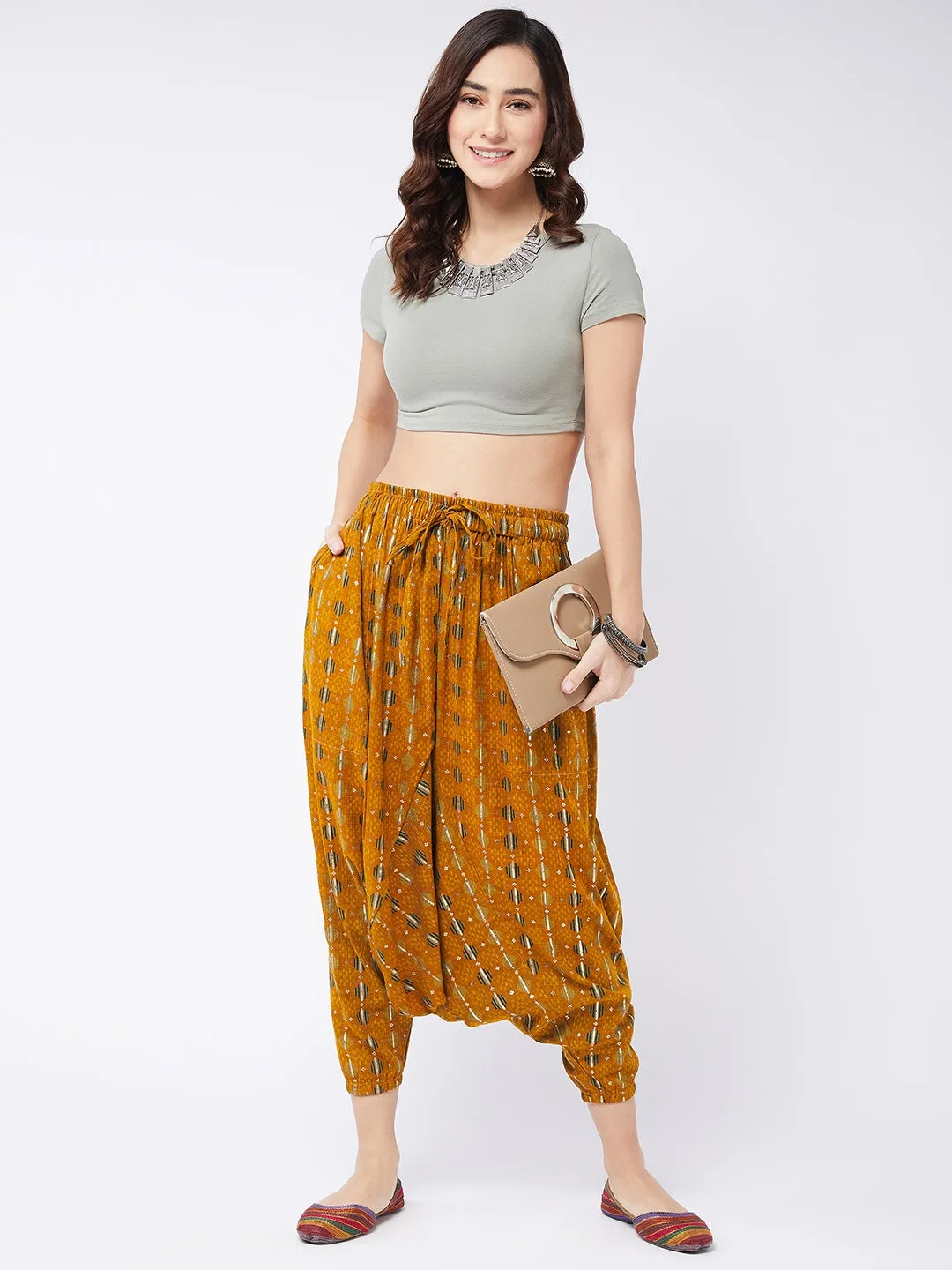 Dijon Yellow Harem Pant