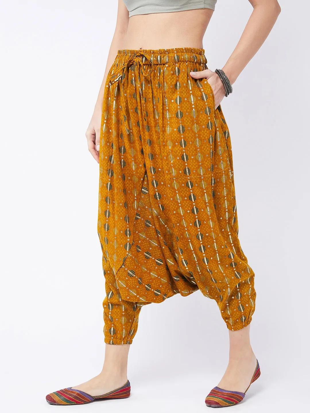 Dijon Yellow Harem Pant