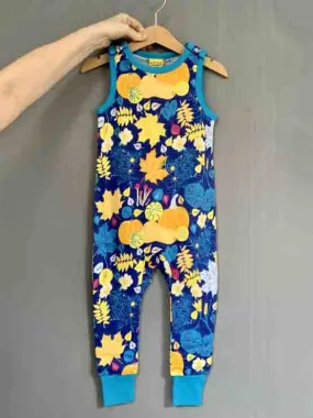 DUNS Dungarees - Fall Flowers Blue