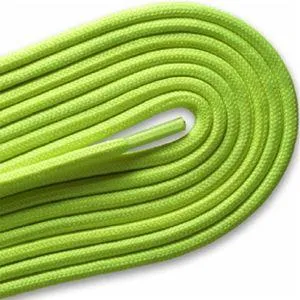 Fashion Casual/Athletic Round 3/16 Laces - Neon Yellow (2 Pair Pack) Shoelaces