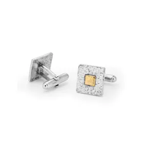 Hammered Square Cufflinks