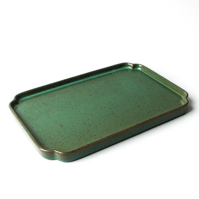 Jade Green Oriental Tea Tray