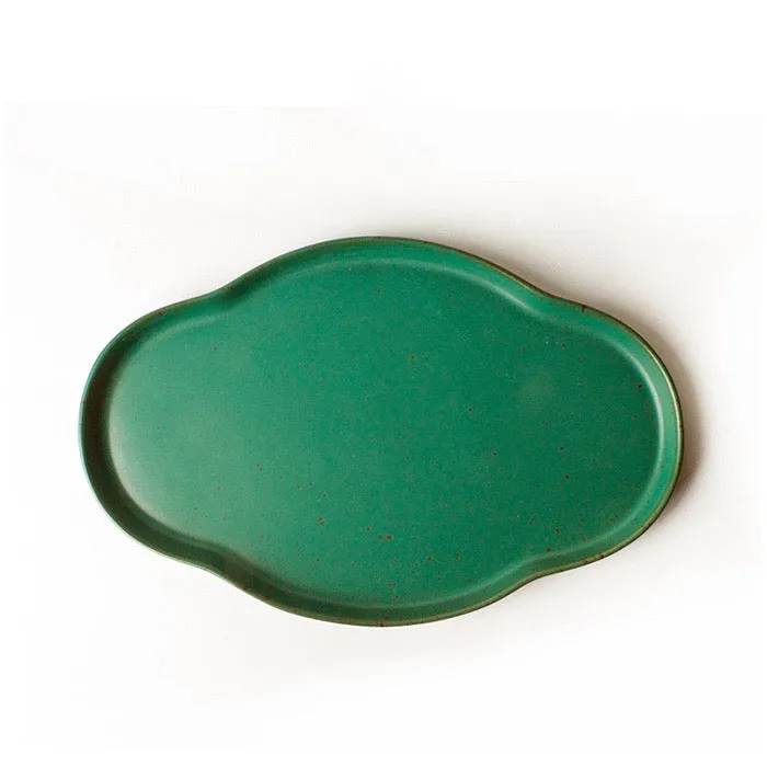 Jade Green Oriental Tea Tray