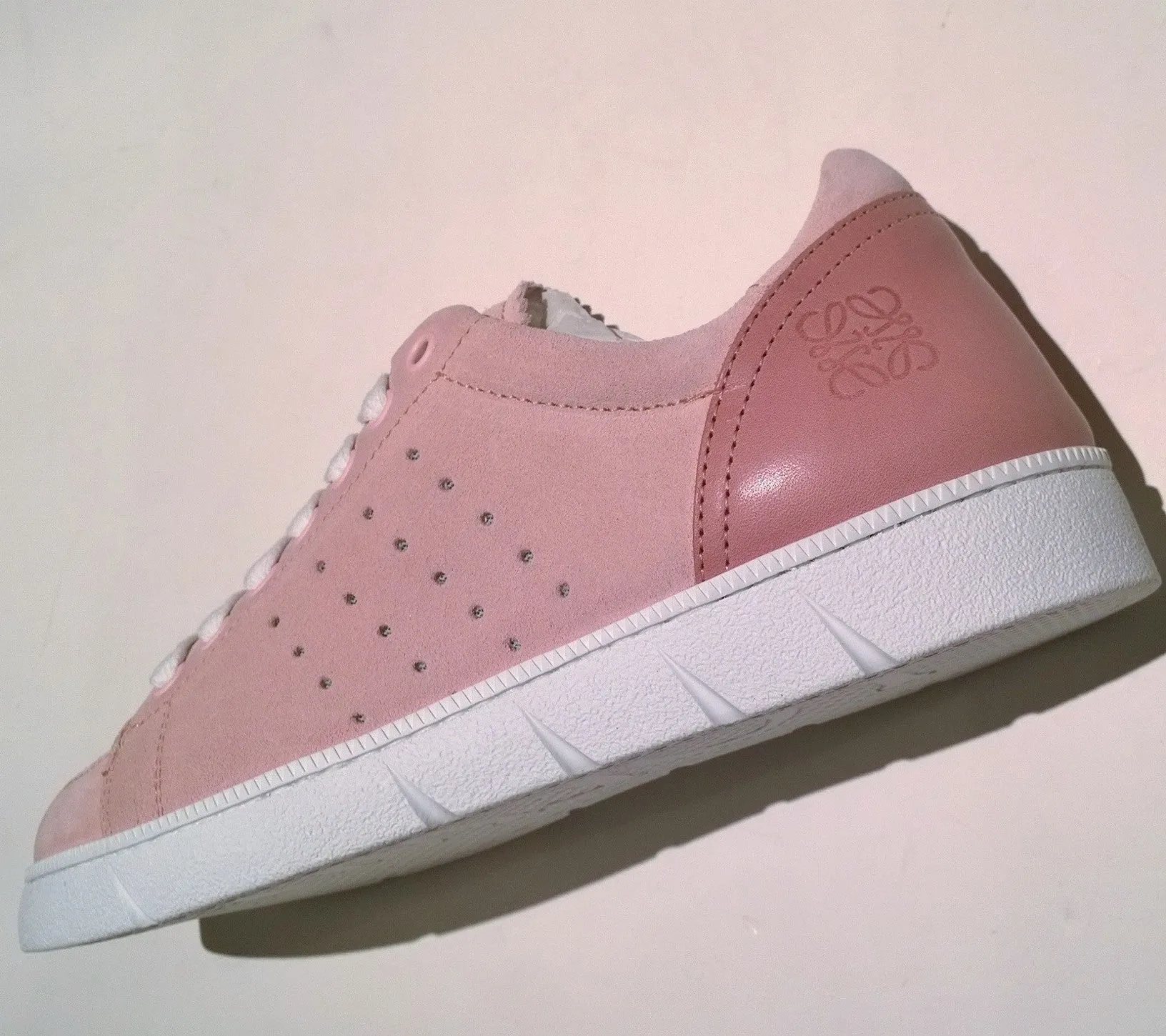 Loewe Soft Sneakers in Light Pink Suede