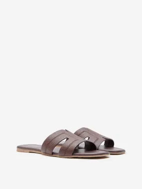 LUNA BLU Brown Cut-Out Design Slides