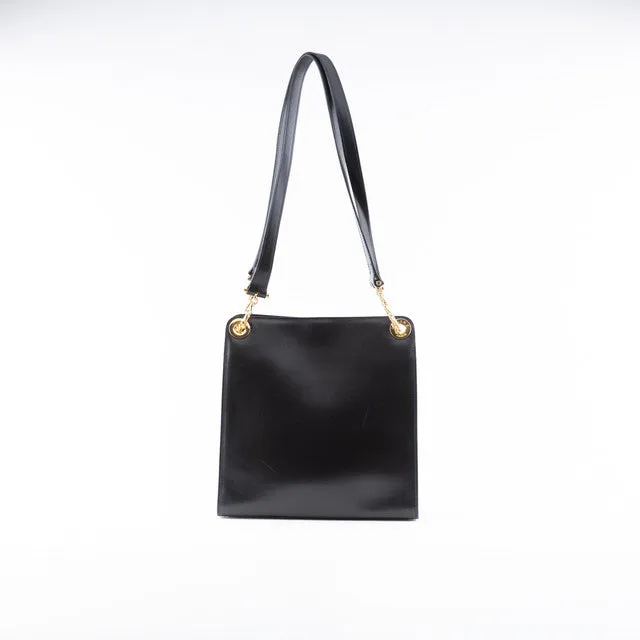 Navy Chain Shoulder Bag