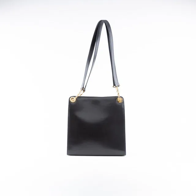 Navy Chain Shoulder Bag