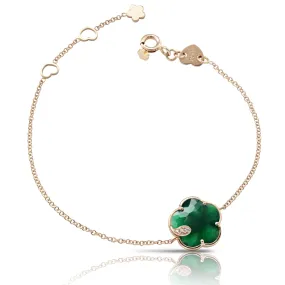 Pasquale Bruni - Petit Joli - Bracelet, 18k Rose Gold with Green Agate and Diamonds