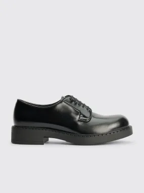 Prada Lace Up Derby Shoes Black