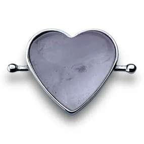 Rose Quartz Heart-shaped Crystal Element