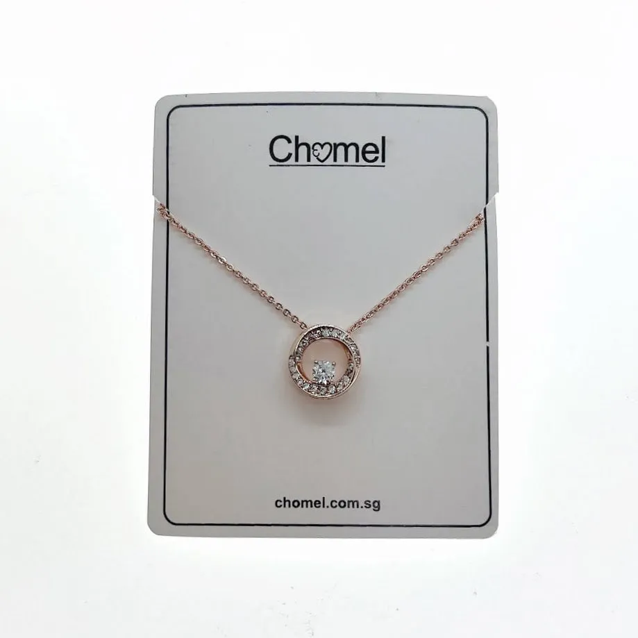 Round Cubic Zirconia Pendant