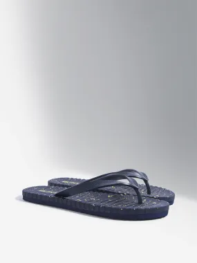 SOLEPLAY Navy Speckle Textured Flip-Flop