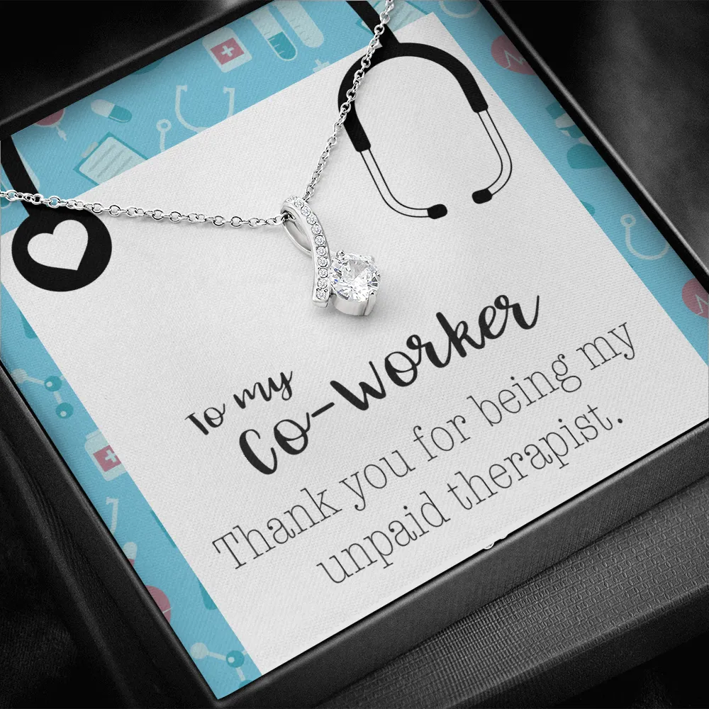 To My Co-Worker Stethoscope Alluring Beauty Necklace