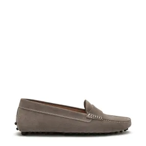 Vendôme Marie taupe suede moccasins