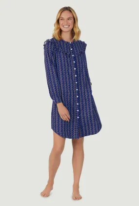 Vintage Navy Heart Stripe Nightshirt